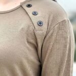 بلوز آستین بلند ۳دکمه مورب (پک 6 عددی)