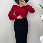 شومیز الیزه  یقه دلبر (پک 4 عددی)