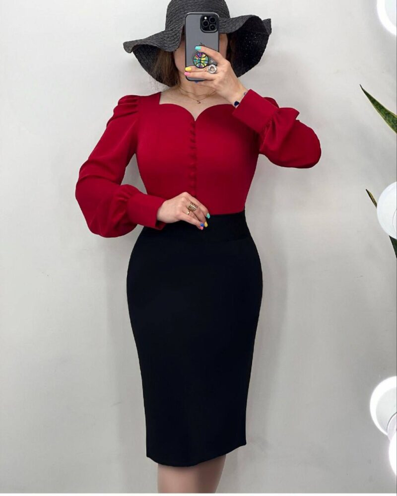 شومیز الیزه  یقه دلبر (پک 4 عددی)