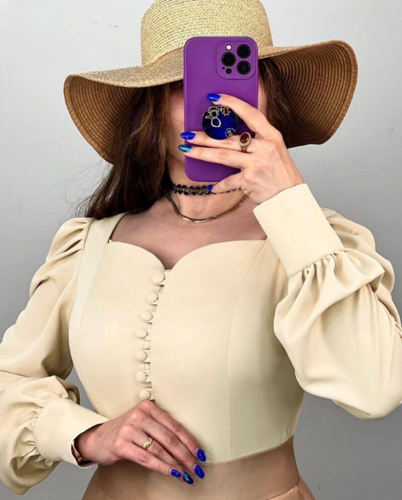 شومیز الیزه  یقه دلبر (پک 4 عددی)