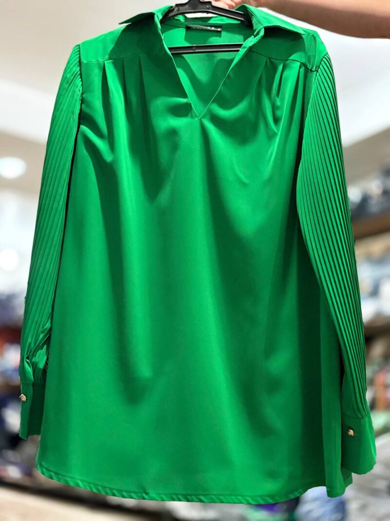 شومیز الیزه  آستین پیلیسه (پک 4 عددی)