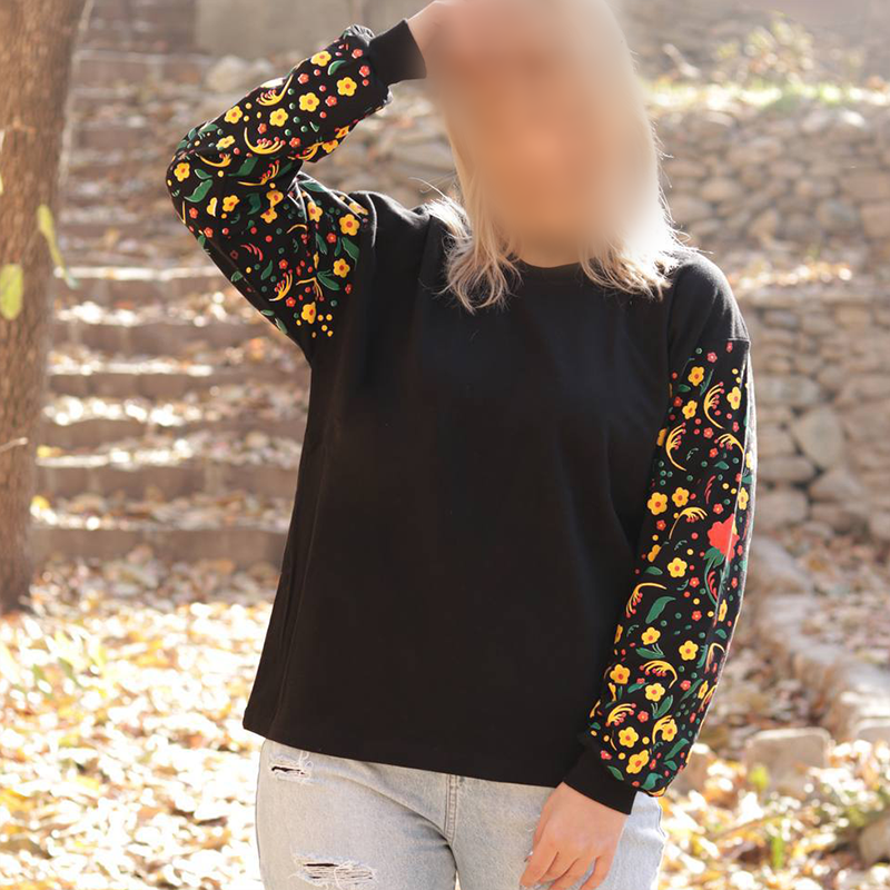 بلوز دورس آستین گل (پک 4 عددی)