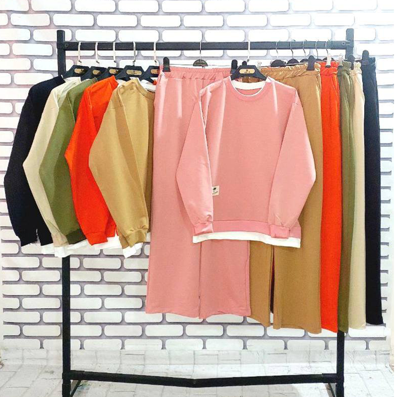 بلوز شلوار دورس گلکسی نخل (پک 3 عددی)