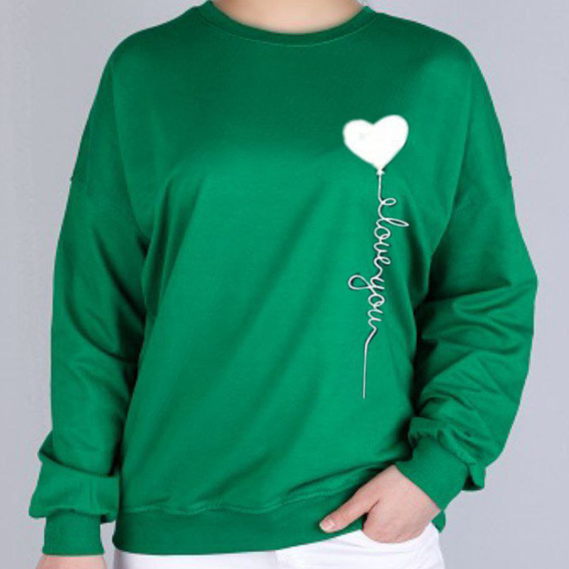 بلوز آستین بلند قلب (پک 6 عددی)