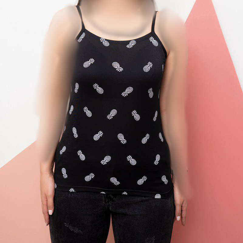 تاپ بندی طرح چاپ آناناس (پک 6 عددی)