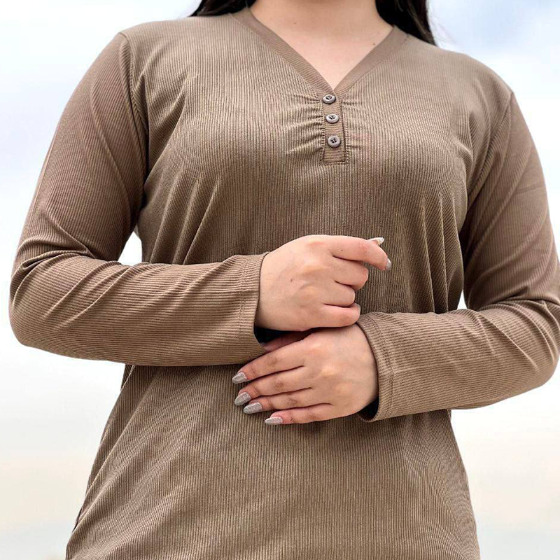 بلوز یقه هفت ۳ دکمه (پک 6 عددی)