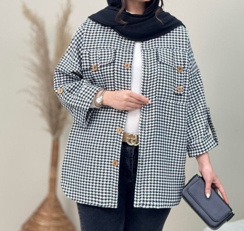 مانتو مدل جیب صلیبی (پک 4 عددی)