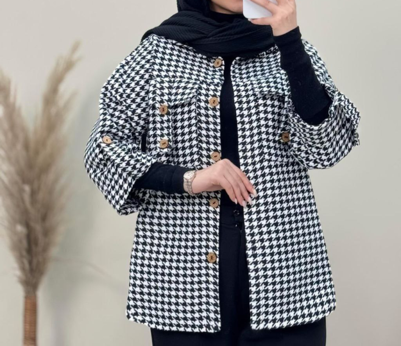 مانتو مدل جیب صلیبی (پک 4 عددی)