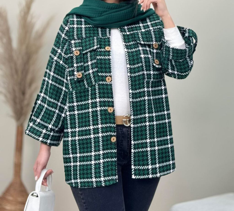 مانتو مدل جیب صلیبی (پک 4 عددی)