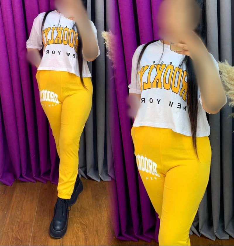 ‌ست کراپ شلوار Brooklyn (پک 4 عددی)