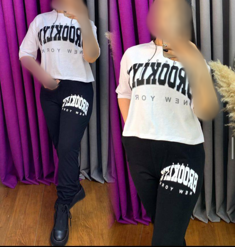 ‌ست کراپ شلوار Brooklyn (پک 4 عددی)