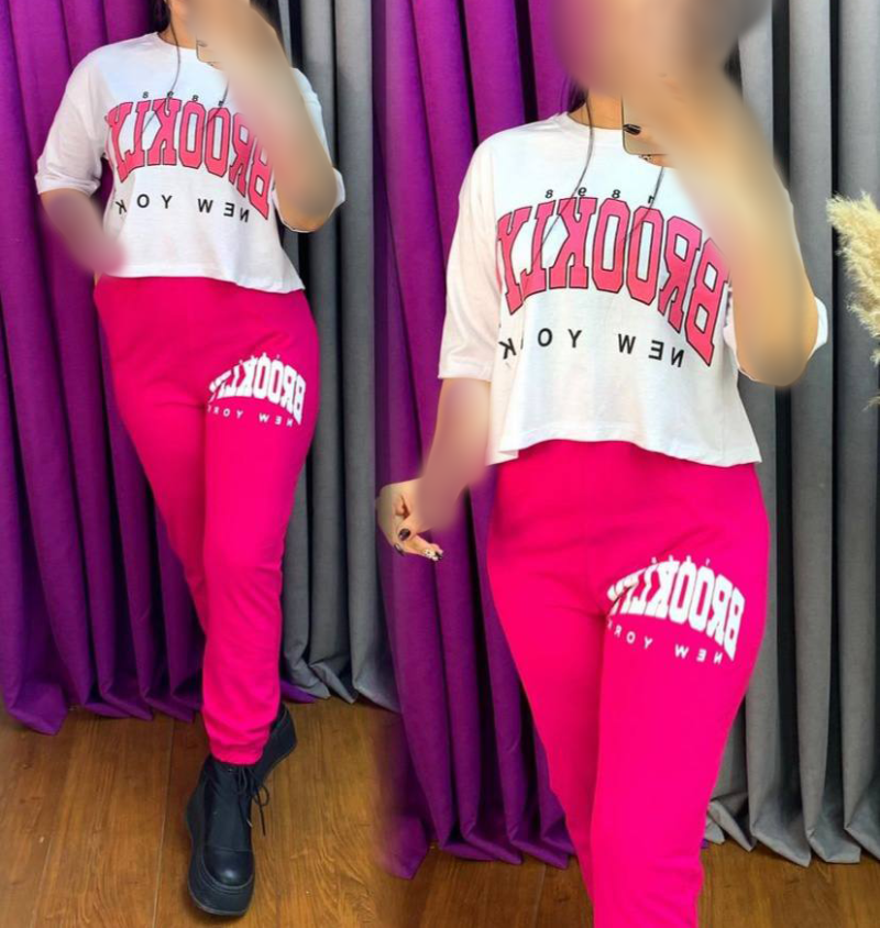 ‌ست کراپ شلوار Brooklyn (پک 4 عددی)