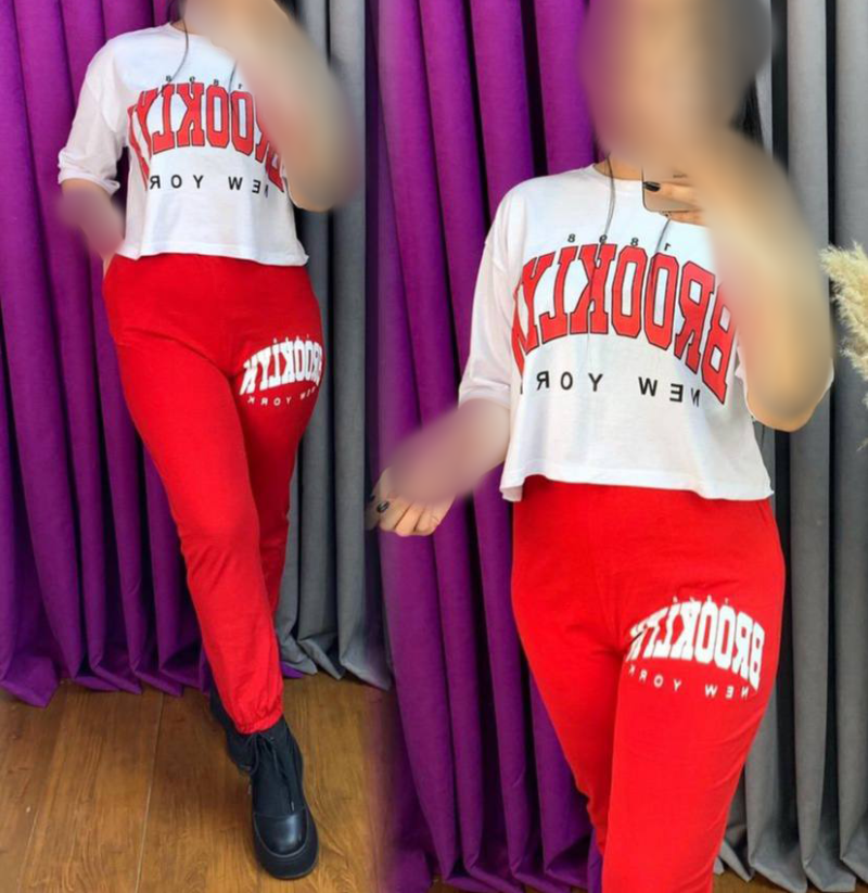 ‌ست کراپ شلوار Brooklyn (پک 4 عددی)