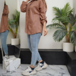 مانتو مراکشی جلو باز پشت دکمه (پک 4 عددی)