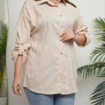 مانتو مراکشی جلو باز پشت دکمه (پک 4 عددی)