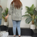 مانتو مراکشی جلو باز پشت دکمه (پک 4 عددی)