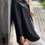 مانتو قواره دار بغل دکمه (پک 5 عددی)