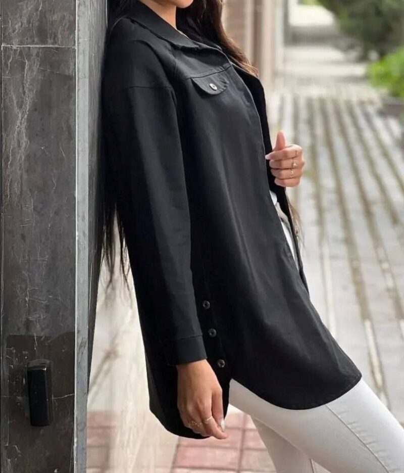 مانتو قواره دار بغل دکمه (پک 5 عددی)