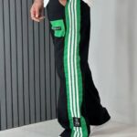 شلوار بغل نوار سبز زنانه و مردانه (پک 5 عددی)