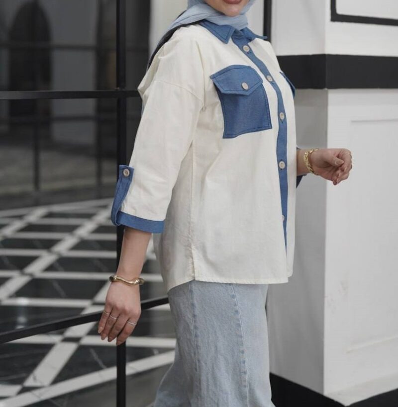 مانتو دوجیب مدل هانیه (پک 5 عددی)