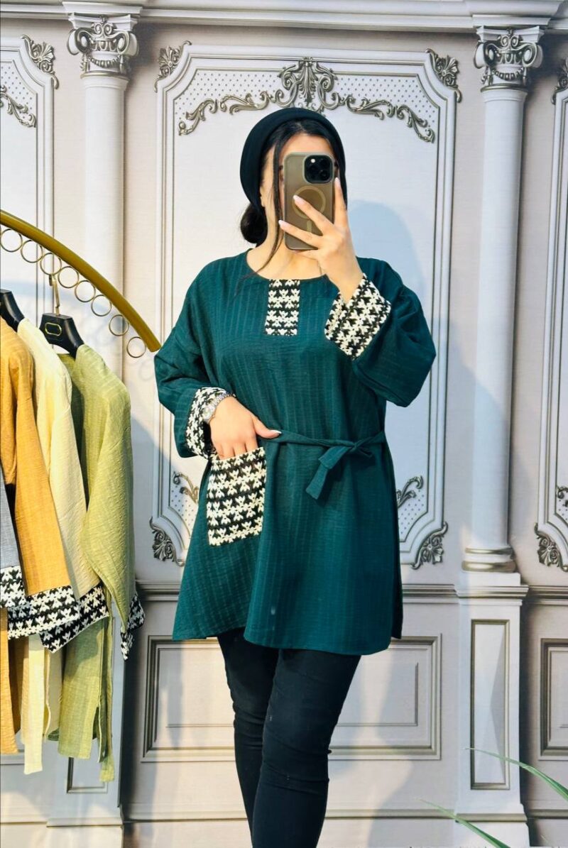 تونیک مانتویی قواره بزرگ (پک 6 عددی)