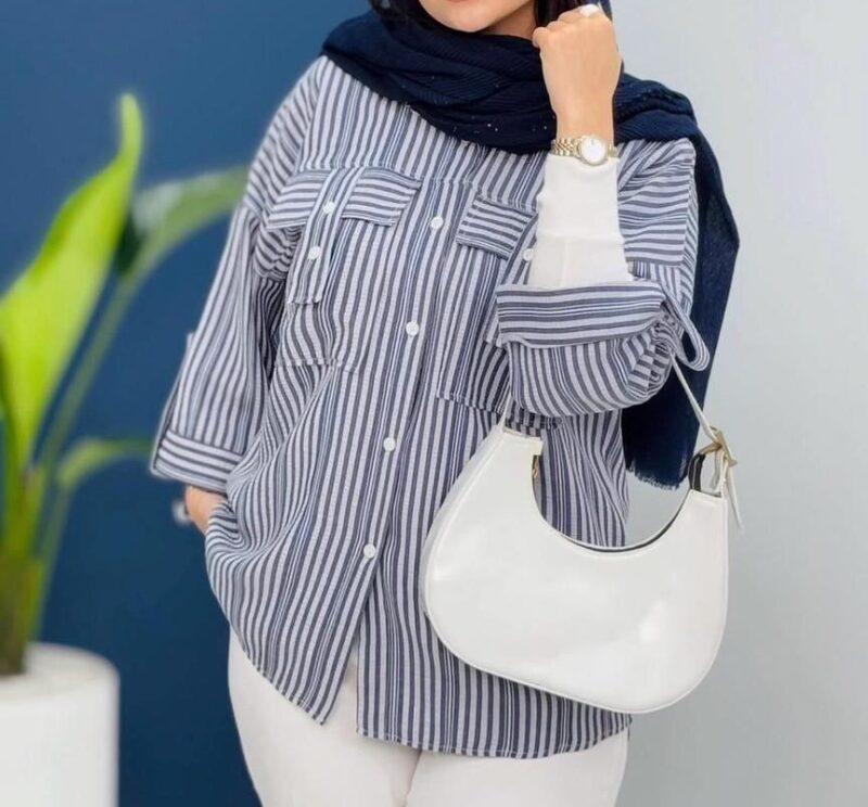 مانتو مدل جیب صلیبی (پک 4 عددی)