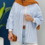 مانتو مدل جیب صلیبی (پک 4 عددی)