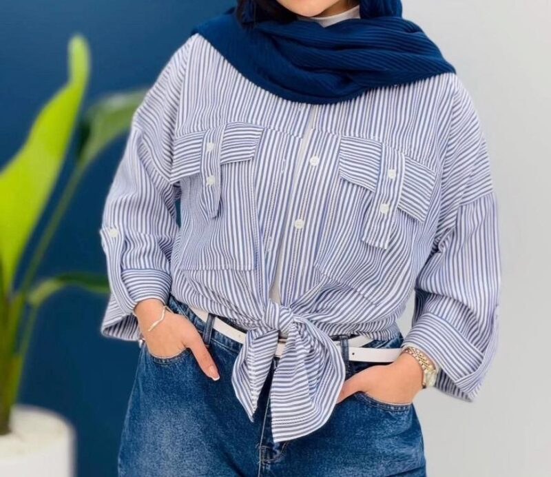 مانتو مدل جیب صلیبی (پک 4 عددی)