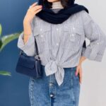 مانتو مدل جیب صلیبی (پک 4 عددی)