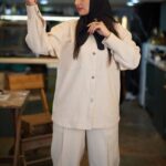 ست مانتو شلوار کتان (پک 3 عددی)