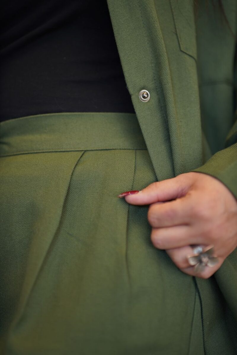 ست مانتو شلوار کتان (پک 3 عددی)