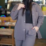 ست مانتو شلوار کتان (پک 3 عددی)