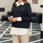 تونیک مانتویی وست ۲تیکه (پک 5 عددی)