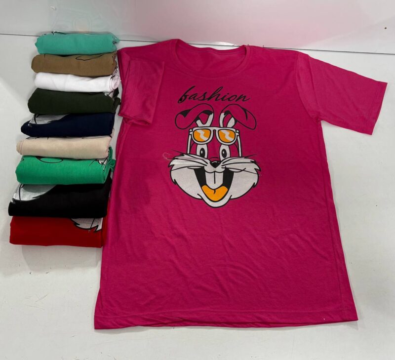 تیشرت لانگ خرگوش (پک 6 عددی)