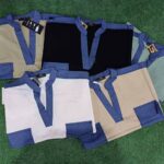 تونیک مانتو دوجیب یقه هفت (پک 5 عددی)