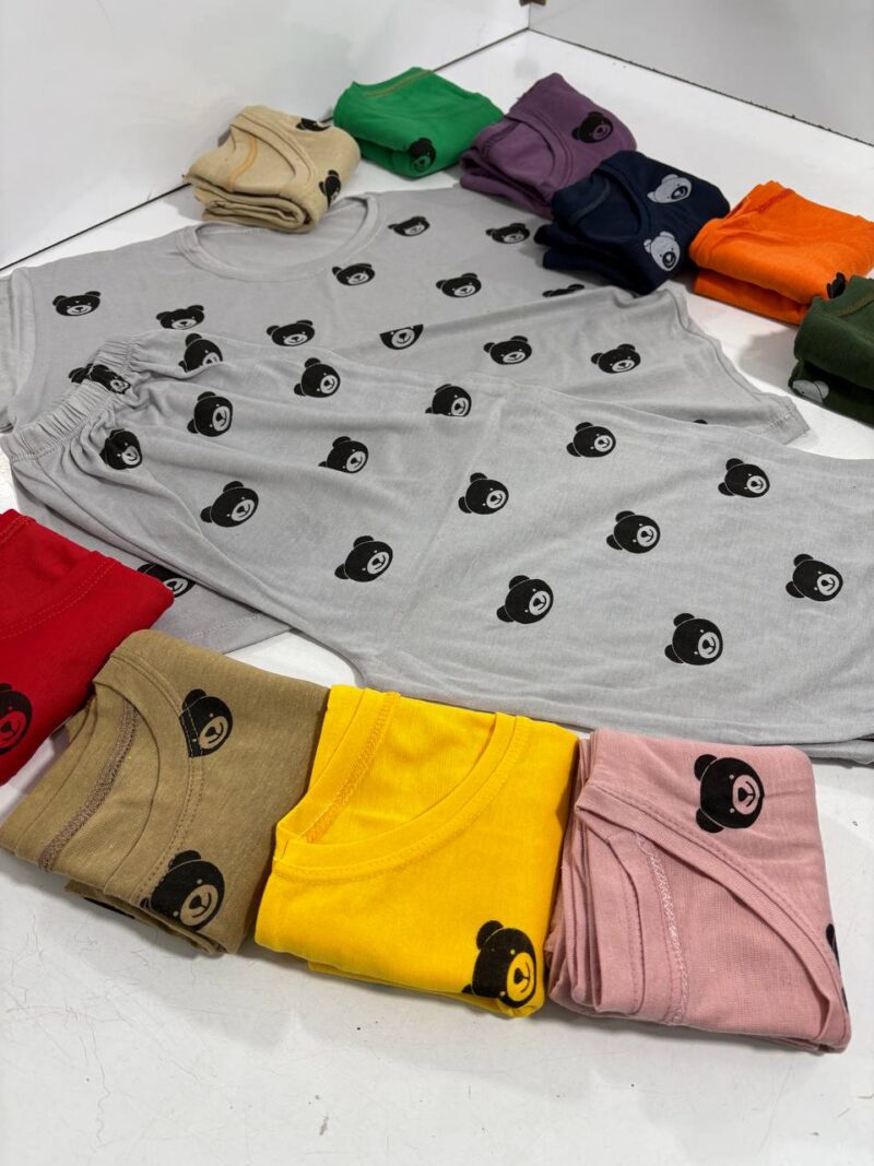 ست کراپ شورتک خرسی (پک 6 عددی)