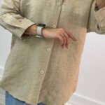 مانتو پشت دکمه مدل پرنیا (پک 3 عددی)