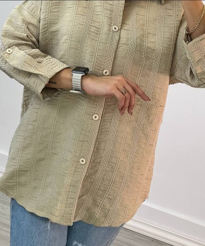 مانتو پشت دکمه مدل پرنیا (پک 3 عددی)