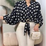 شومیز الیزه سگکدار پلنگی اعلا (پک 5 عددی)