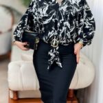 شومیز الیزه سگکدار پلنگی اعلا (پک 5 عددی)