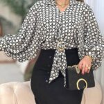 شومیز الیزه سگکدار پلنگی اعلا (پک 5 عددی)