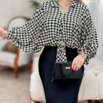 شومیز الیزه سگکدار پلنگی اعلا (پک 5 عددی)