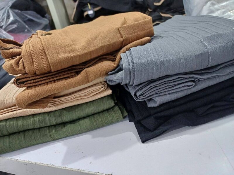 مانتو ۲جیب قواره دار مهلا (پک 5 عددی)