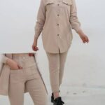 ست مانتو شلوار مام استایل (پک 5 عددی)