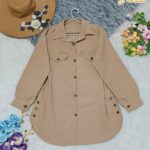 مانتو قواره دار بغل دکمه (پک 5 عددی)