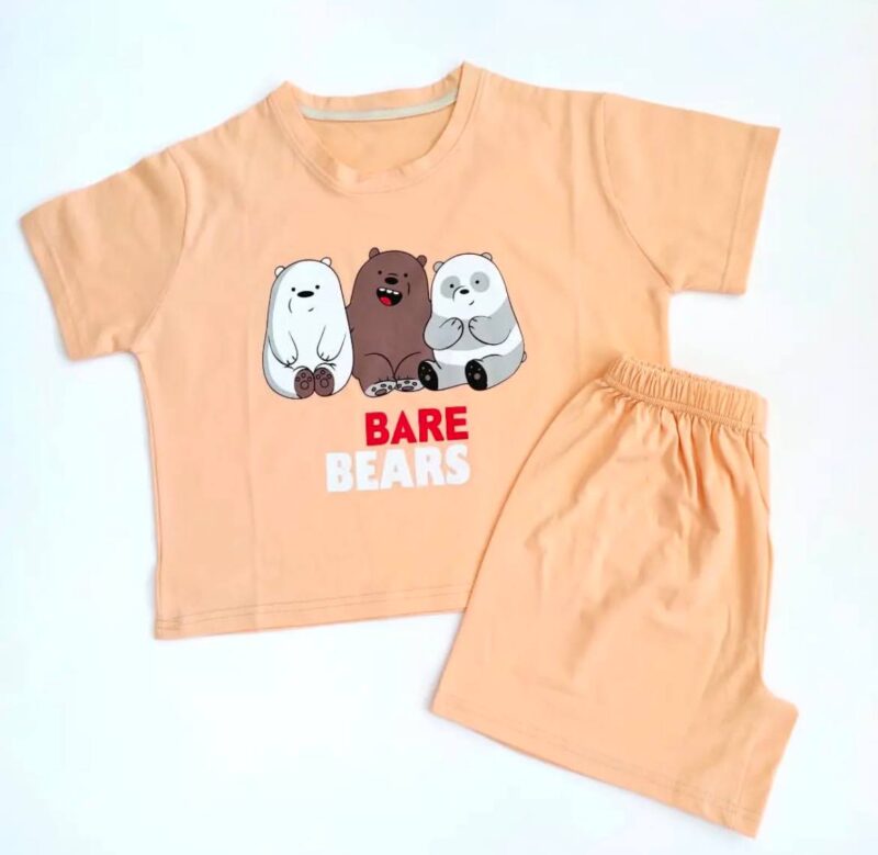 ست کراپ شورتک ۳خرس (پک 6 عددی)