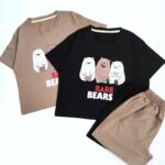 ست کراپ شورتک ۳خرس (پک 6 عددی)