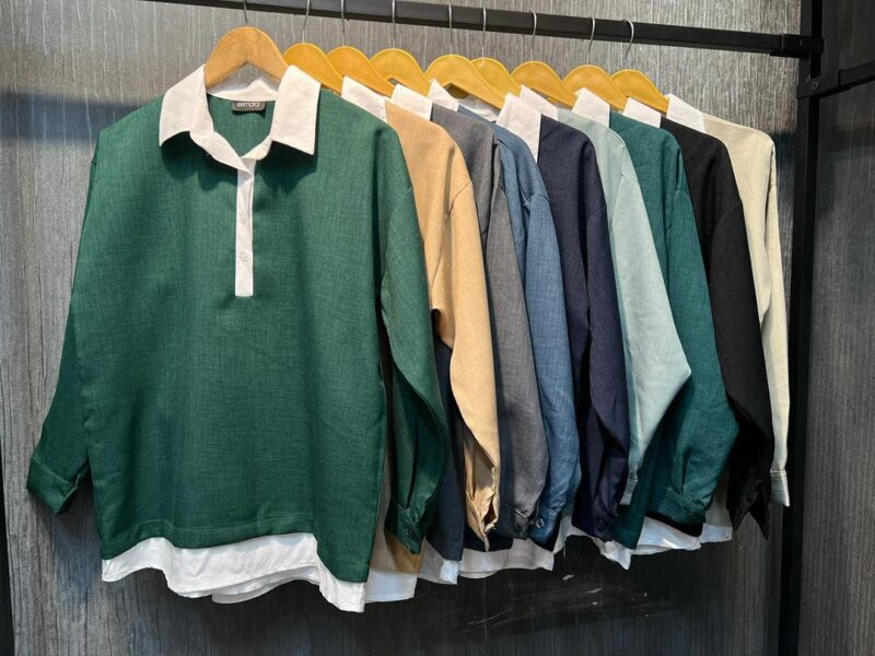 تونیک سه دکمه سلنا (پک 5 عددی)