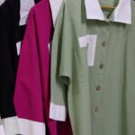 مانتو ۲جیب ۲رنگ‌ نبات (پک 3 عددی)