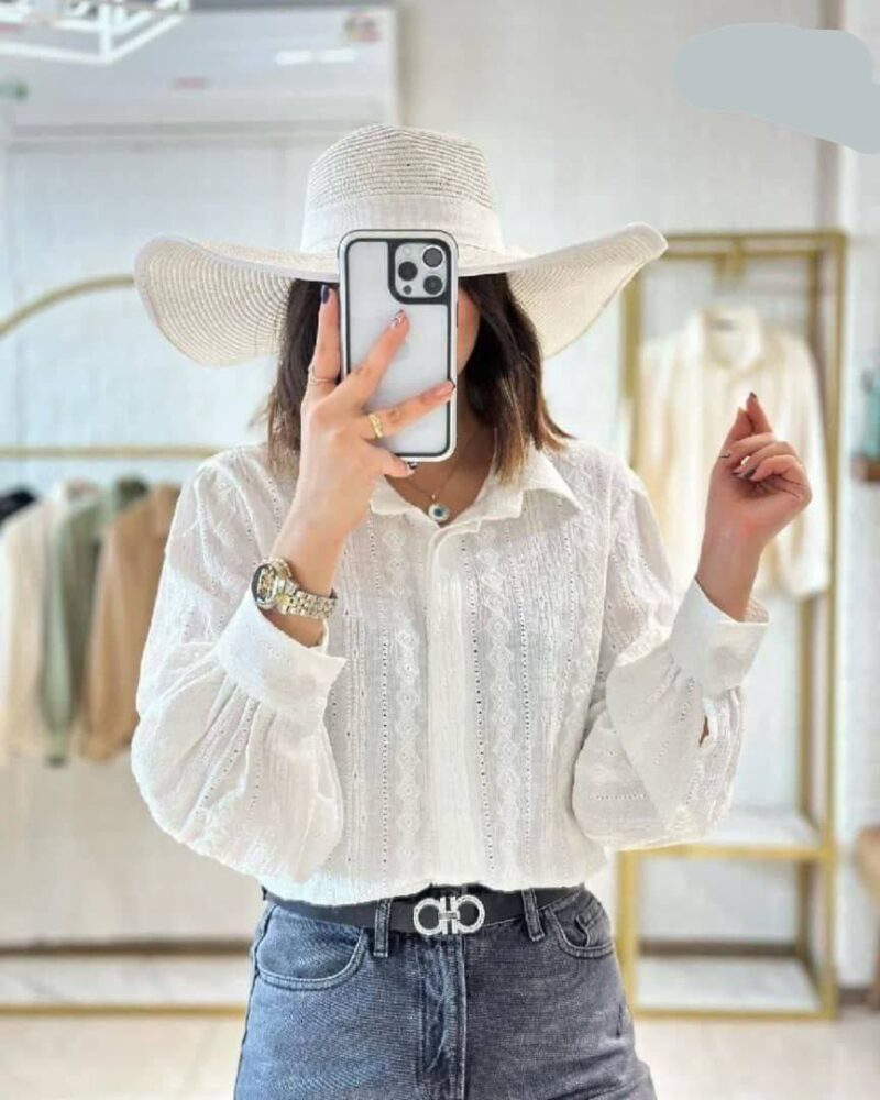 مانتو جلو دکمه آستین مچی (پک 5 عددی)